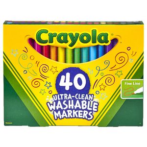 Crayola Ultra-clean Washable Markers 40 Pack