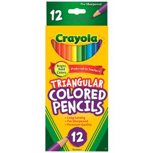 Crayola Triangular Coloured Pencils 12 Pack