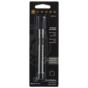 Cross Ballpoint Pen Refills Black 2 Pack