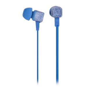 Qudo Fabric In Ear Earphones Blue