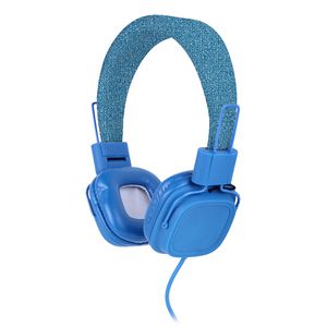 Qudo Fabric Overhead Headphones Blue