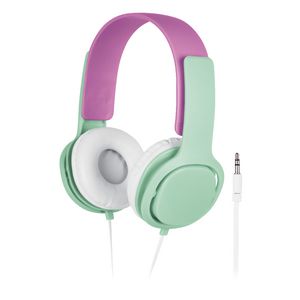 Liquid Ears Volume Limited Headphones with Mic Pink