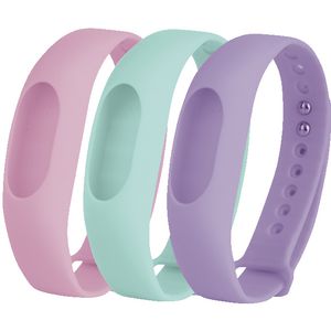 Jolt Fitness Tracker Bands Magenta Green Violet 3 Pack