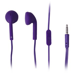 Qudo Earphones with Microphone Purple