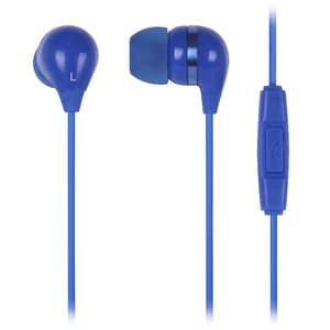 Qudo In Ear Headphones with Mic-Control Blue