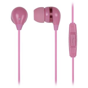 Qudo In Ear Headphones with Mic-Control Pink