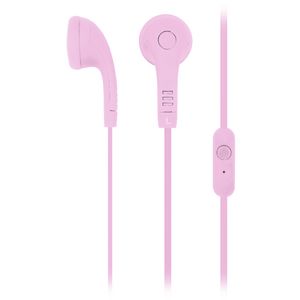 Qudo In Ear Earbuds with Mic Pink