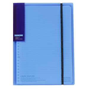 Kokuyo Color Tag Loose Leaf Holder Bi-Color B5 Blue