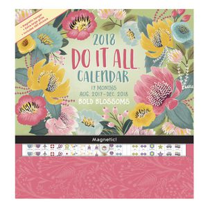 Orange Circle Do It All 2018 Calendar Bold Blossoms