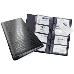 Durable Visifix Business Card Ring Binder 200 Capacity Black
