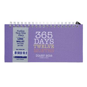 Cumberland Luxe Fashion Slim Week to View 2016 Diary Assorted