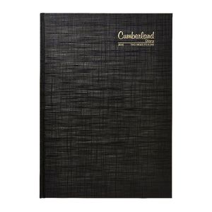 Cumberland A4 2 Days to Page 2016 Appointment Diary Black