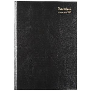 Cumberland A4 2018 Day to Page Desk Diary Black