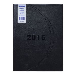 Cumberland A4 Month to View 2016 Desk Planner Assorted