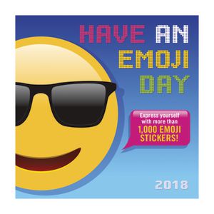 Orange Circle 2018 Wall Calendar Have An Emoji Day