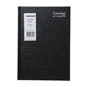 Cumberland Casebound A5 Day to Page 2016 Diary Black