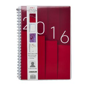 Cumberland 4 in 1 A5 Week to View 2016 Diary Assorted