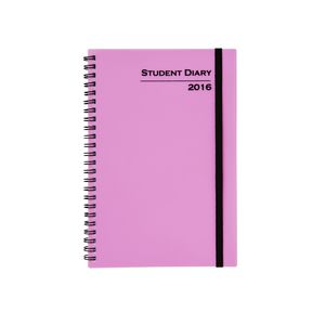 Cumberland Student A5 Week to View 2016 Diary Pink
