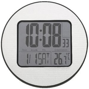 Degree Digital 21cm Clock Silver