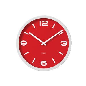 Degree Elapse 30cm Clock Red