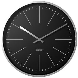 Degree Nerro Chrome 35cm Clock