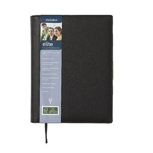 Collins Debden Elite Quarto Day to Page 2016 Diary Black