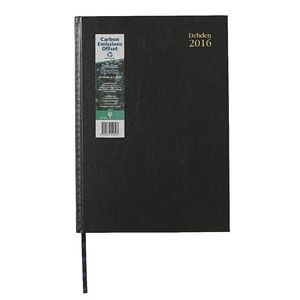 Collins Debden Kyoto A4 Week to View 2016 Diary Black