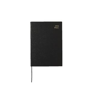 J.Burrows A5 Week to View 2016 Economy Diary Black