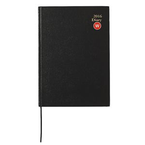 J.Burrows A4 Week to View 2016 Economy Diary Black
