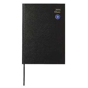 J.Burrows A4 Day to Page 2016 Economy Diary Black