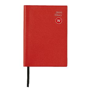 J.Burrows A5 Week to View 2016 Executive Diary Red