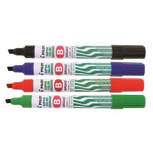 Pilot SCA-B Super Colour Permanent Markers Assorted 4 Pack