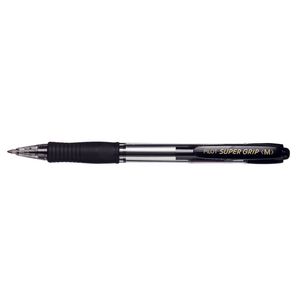 Pilot Super Grip Retractable Ballpoint Pen Black 4 Pack