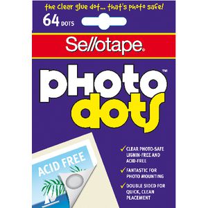 Sellotape Photo Dots 64 Pack