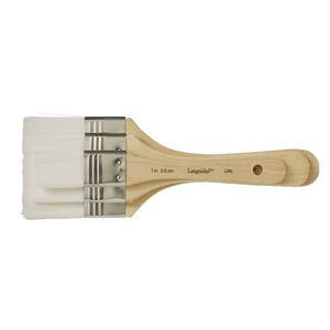 Royal & Langnickel White Flat Taklon Brush Set 3 Pack