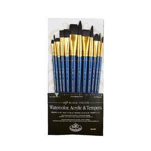 Royal & Langnickel Soft Black Brush Set 12 Piece