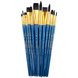 Royal & Langnickel Soft Black Paintbrush Set 12 Piece