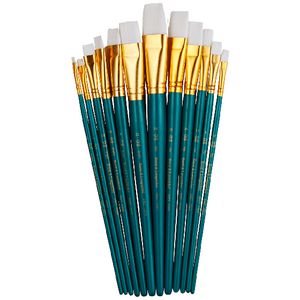 Royal & Langnickel Medium White Paintbrush Set 12 Piece