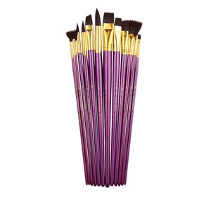 Royal & Langnickel Long Burgundy Paintbrush 12 Piece