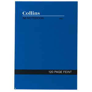 Collins A6 No.901 Feint Ruled Notebook 120 Page