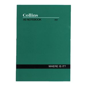 Collins No.937 A5 Indexed Notebook Where Is It?