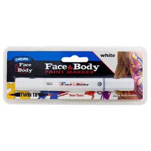 Derivan Face and Body Paint Marker White