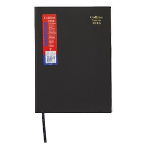 Collins Debden Vanessa A4 Week to View 2016 Diary Black