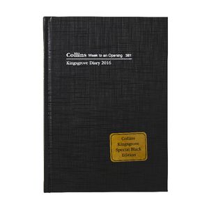Collins Debden Kingsgrove A5 Week to View LE 2016 Diary Black