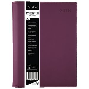 Collins Debden Associate II A5 WTV 2018 Diary Plum