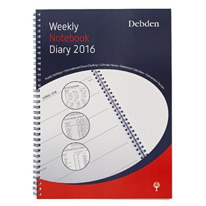 Collins Debden A4 Weekly Notebook 2016