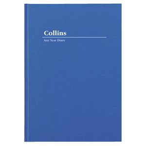 Collins Kingsgrove Week to View A4 Undated Diary Blue