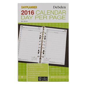 Collins Debden Desk Day Planner Day Per Page 2016 Refill