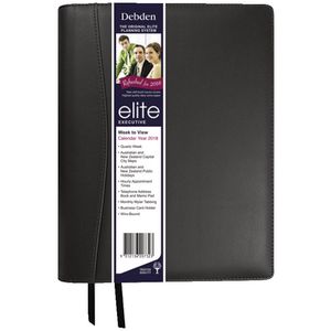 Collins Debden Quarto Elite WTV 2018 Organiser Black