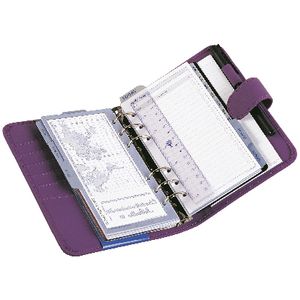 Dayplanner Personal Organiser Snap Closure Purple